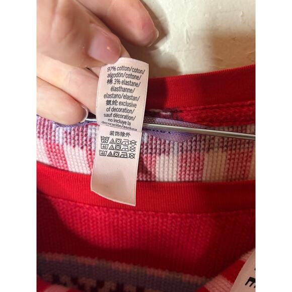 Victoria's Secret Pajamas Red Fair Isle Thermal PJ's set Size M 6-10 - Picture 5 of 5
